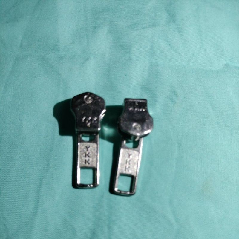 Kepala Resleting Zipper Besi YKK No. 5 Warna Silver
