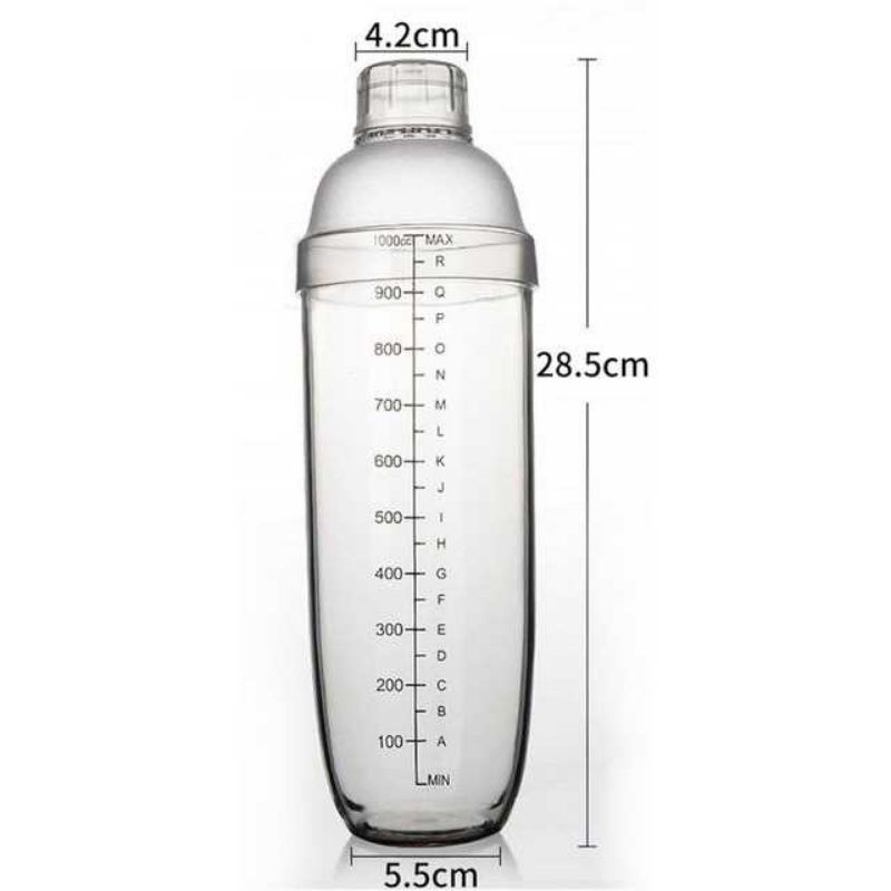 Kimar Cocktail Shaker Mixer Bartender Boston Style 1000 ml - B0569