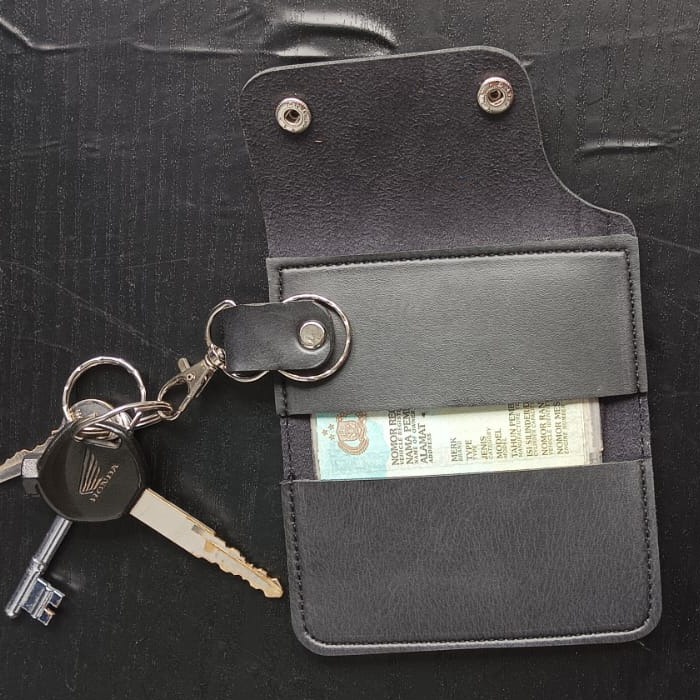 Gantungan kunci stnk / gantungan kunci mobil/motor / dompet stnk kancing 2