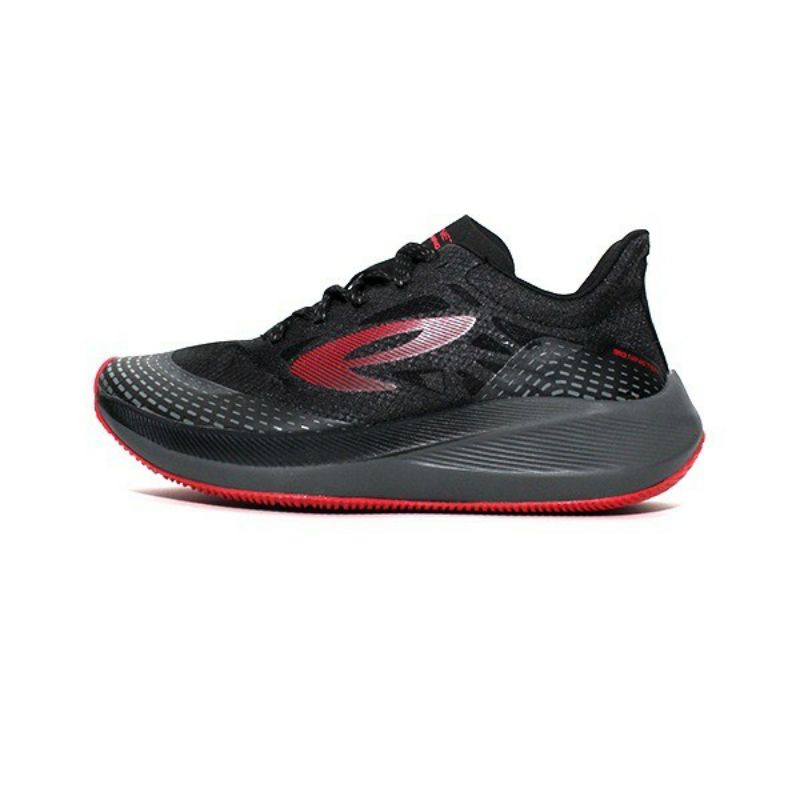 Original Sepatu Running Nineten 910 Haze 1.5 - Hitam/Abu/Merah