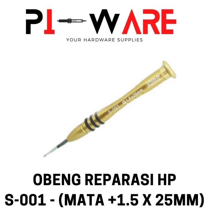 S-001 Obeng Mata Plus + 1.5 Untuk Repasi HP iPhone Kepala Rotary 360