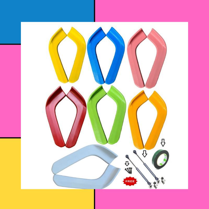 WINGLET BUMPER MOBIL WARNA UNIVERSAL