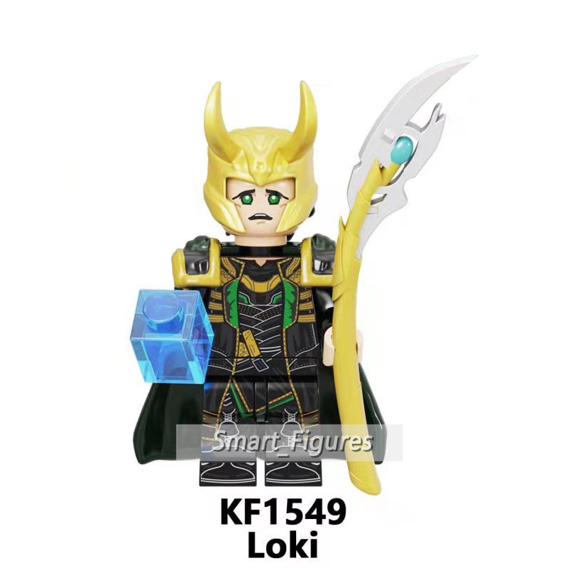 Loki Minifigures River Cruise God of Trickery Time Variance Kewenangan Marvel Tesseract Mainan Hadiah Angka Mini KF6141