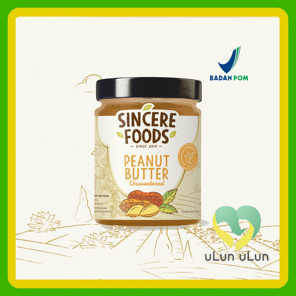 

Ulun Ulun Sincere Food Peanut Butter Unsweetened Selai Kacang Jar Sehat