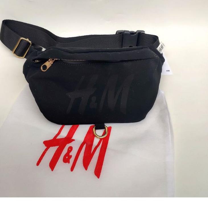Original H&M WAISTBAG Velvet ORI / TAS PINGGANG HNM  / WAIST BAG HM murah
