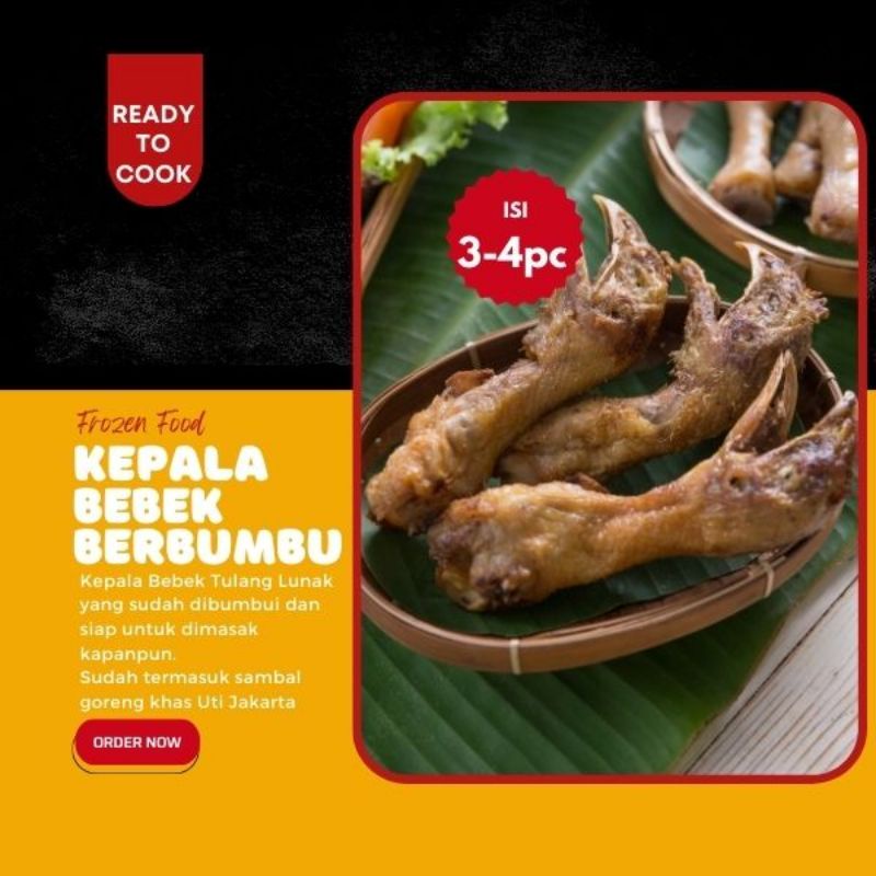 

Kepala Bebek Ungkep + Sambal