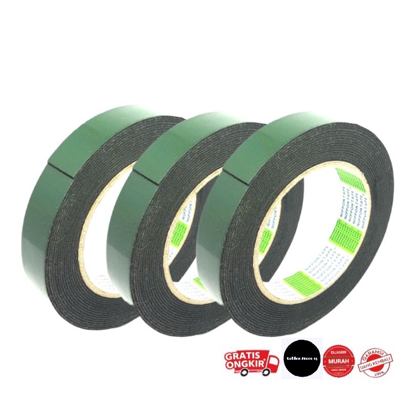 

FOAM TAPE 24mm/Double foam/isolasi bolak balik/double side/lakban busa