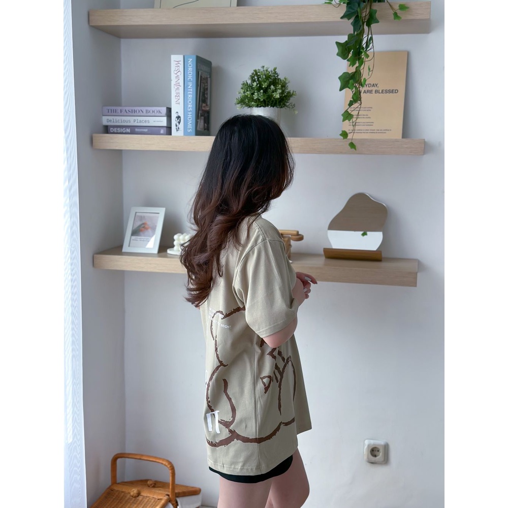 INFINITEE Kaos Oversized Wanita Ukuran Jumbo Motif Terkini