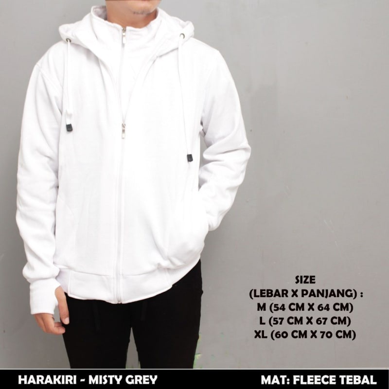 JAKET HOODIE DOUBLE ZIPPER POLOS - JAKET HOODIE POLOS DOUBLE ZIPPER - SWEATER POLOS DOUBLE ZIPPER 02