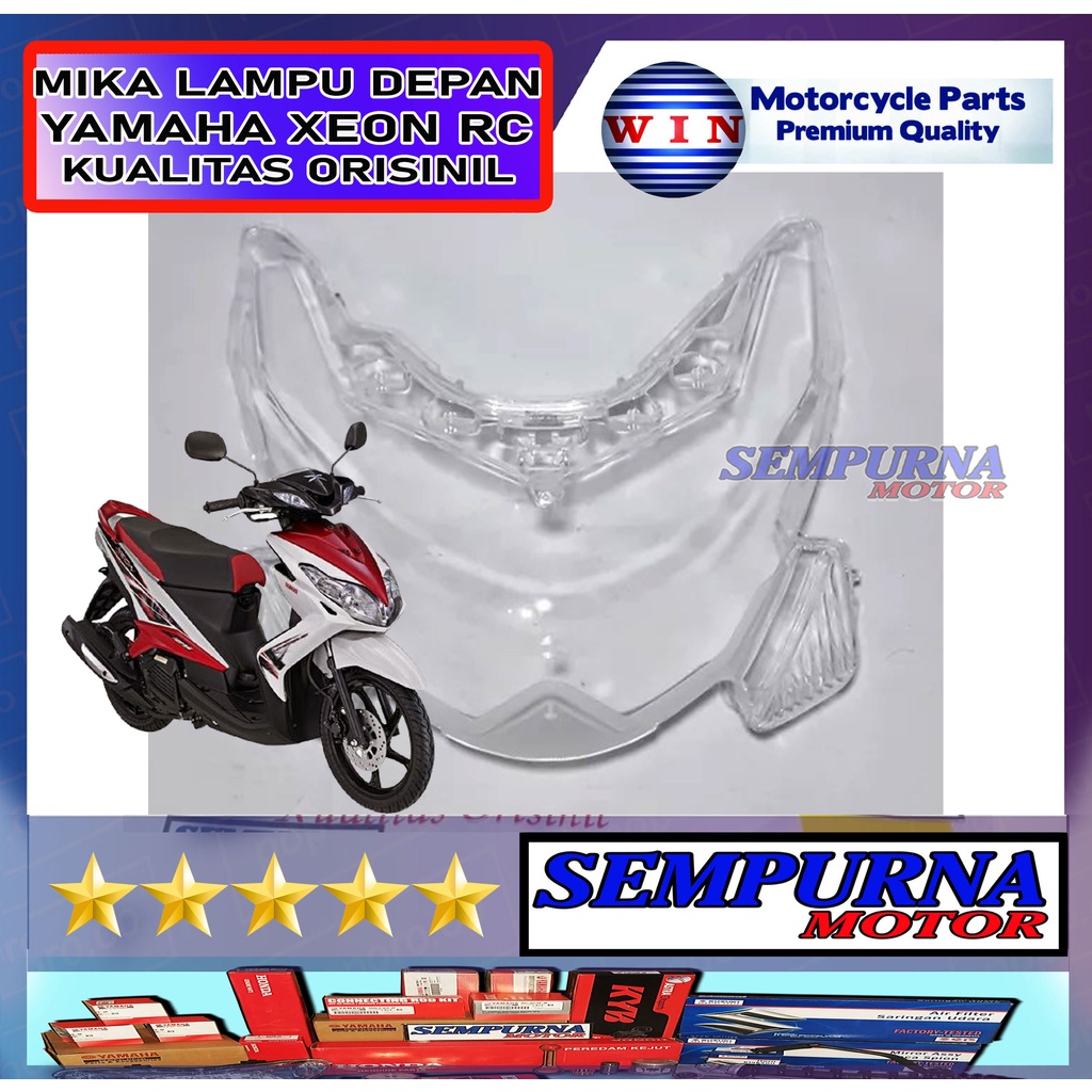 Merek Win Kualitas Original Mika Kaca Lampu Depan Xeon Rc 125