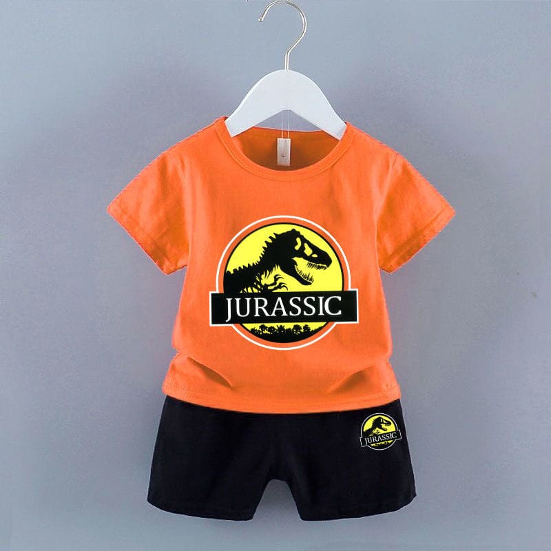 ZASKIYA - SETELAN UNISEX ANAK JURASSIC DINO / SET ANAK LAKI LAKI 0-3 THN