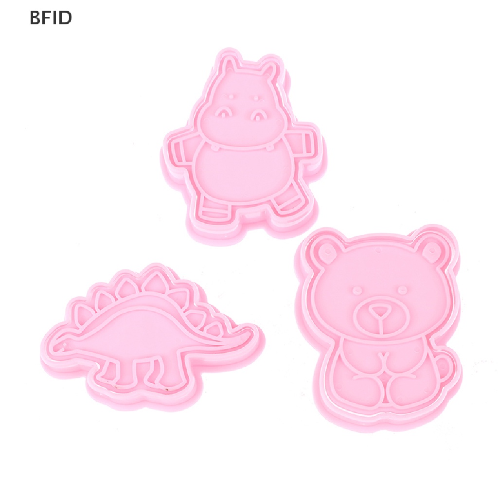 [BFID] 4pcs Cetakan Kue Kering Kartun Cutter Biskuit Cetakan Dinosaurus Lucu Alat Baking [ID]