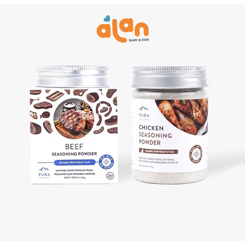 

Pura Seasoning Powder Beef / Chicken 100g - Kaldu Ayam / Sapi