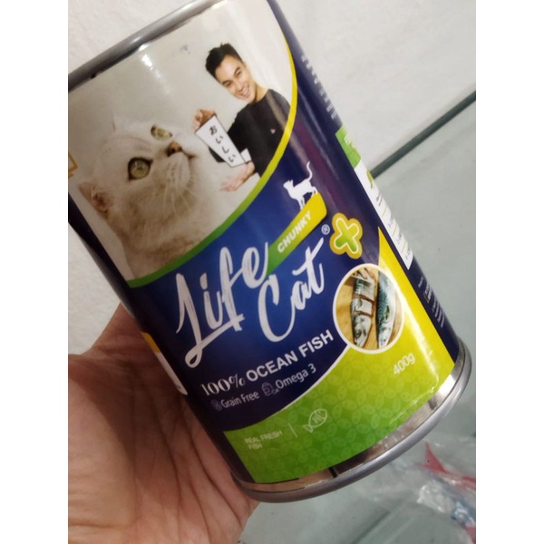 Life Cat Plus Chunky Ocean Fish Kaleng Kitten Adult 400 gr Makanan Kucing Basah