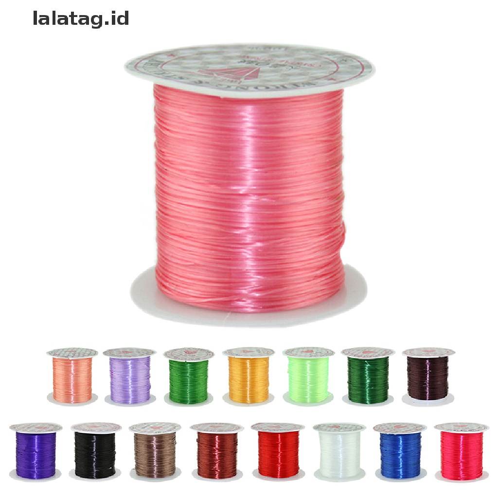 [lalatag] 10m Tali Elastis Stretch Kuat Wire rope Gelang Kalung String Manik 0.5mm, [ID]