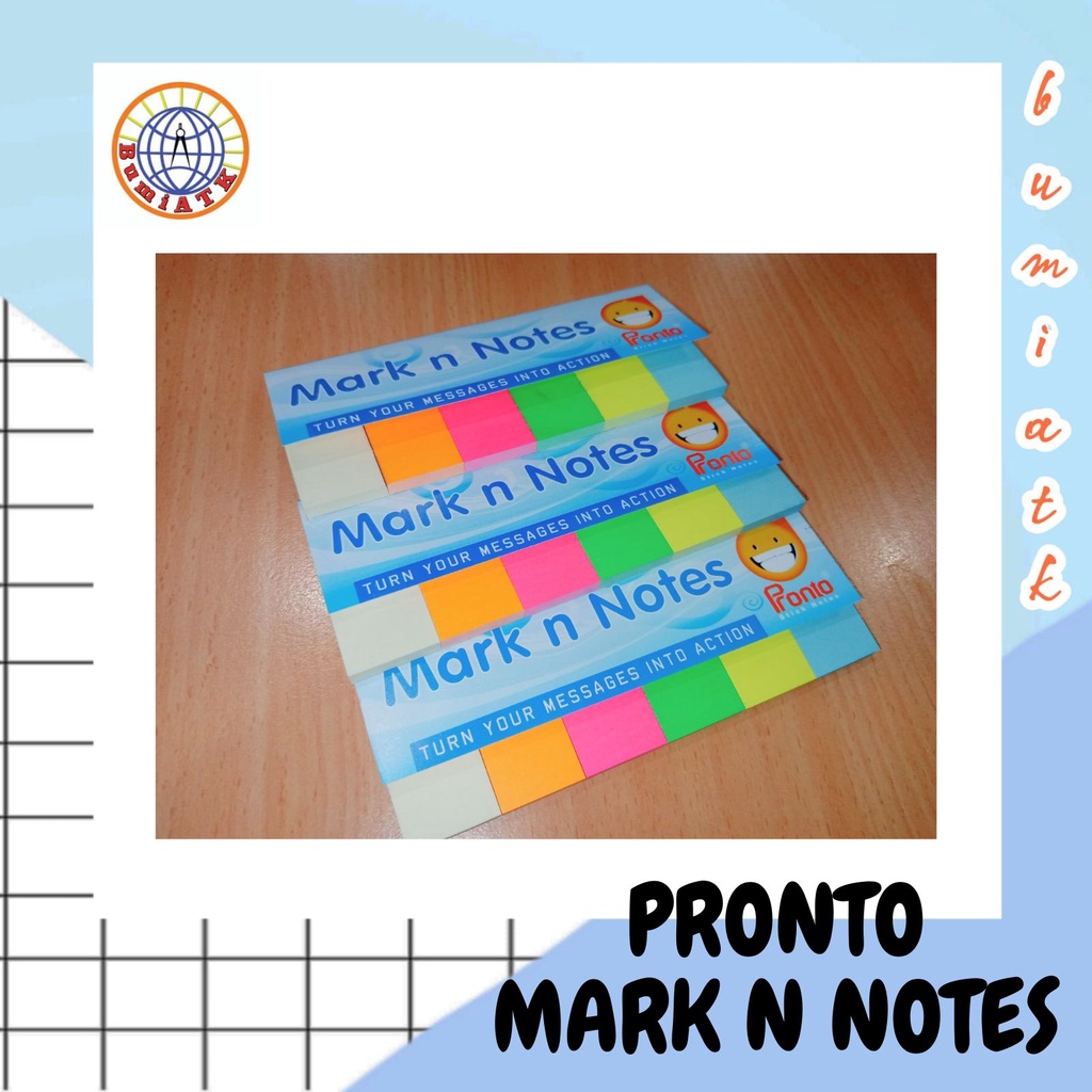 

STICKY NOTES / KERTAS MEMO / PENANDA KERTAS KECIL MARK N NOTES PRONTO