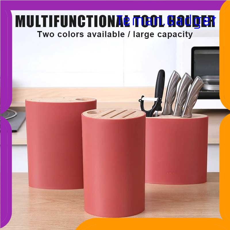 TG - DPR Multiyilego Tempat Pisau Dapur Multifungsi Oval Shape Knife Holder - 36524