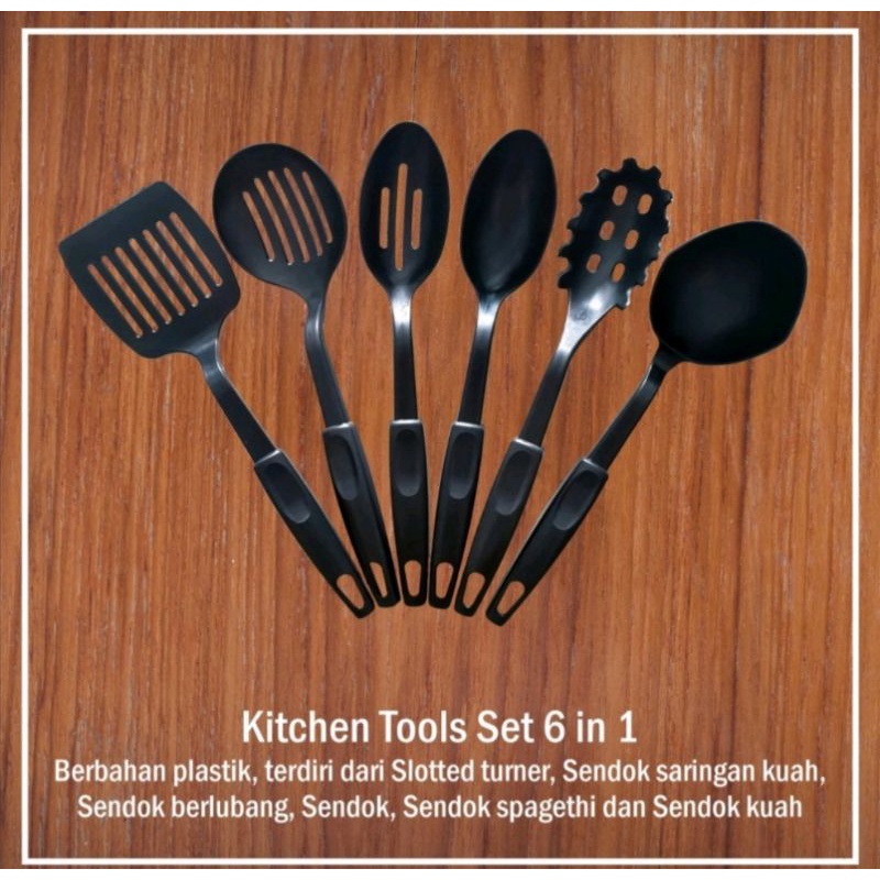 Set Spatula 6 in 1 Sutil masak isi 6 pcs