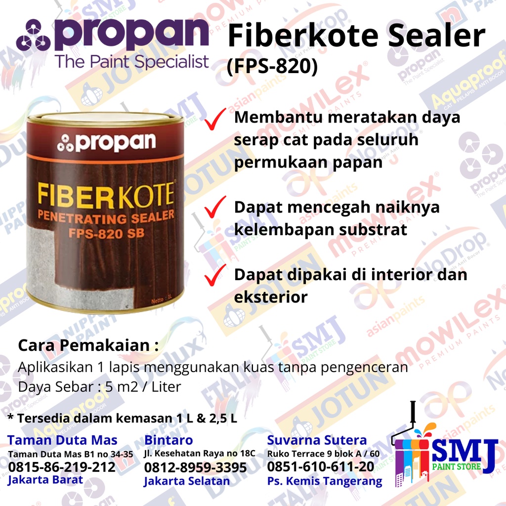 Jual Propan Fiberkote Sealer Cat Dasar Fibersemen Grc Conwood Fps 820 Shopee Indonesia 4954