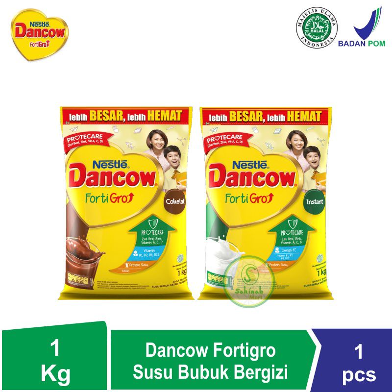 

DANCOW FORTIGRO INSTANT/COKLAT/FULL CREAM 1000GR 1KG