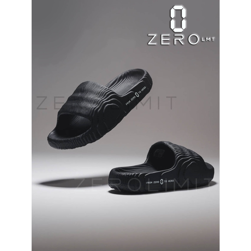 Zerolimit - Sandal Slip On Adilette Pria Premium Eva Sendal Selop Cowok Ringan Trendy Sandal Slop Pria High Quality Lentur