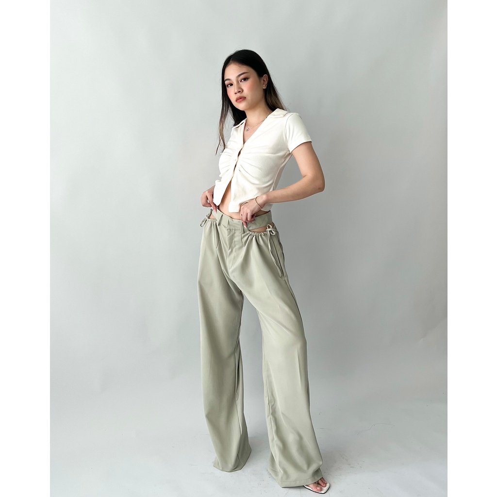 Megan cut-out pants | Aesthete yourlife