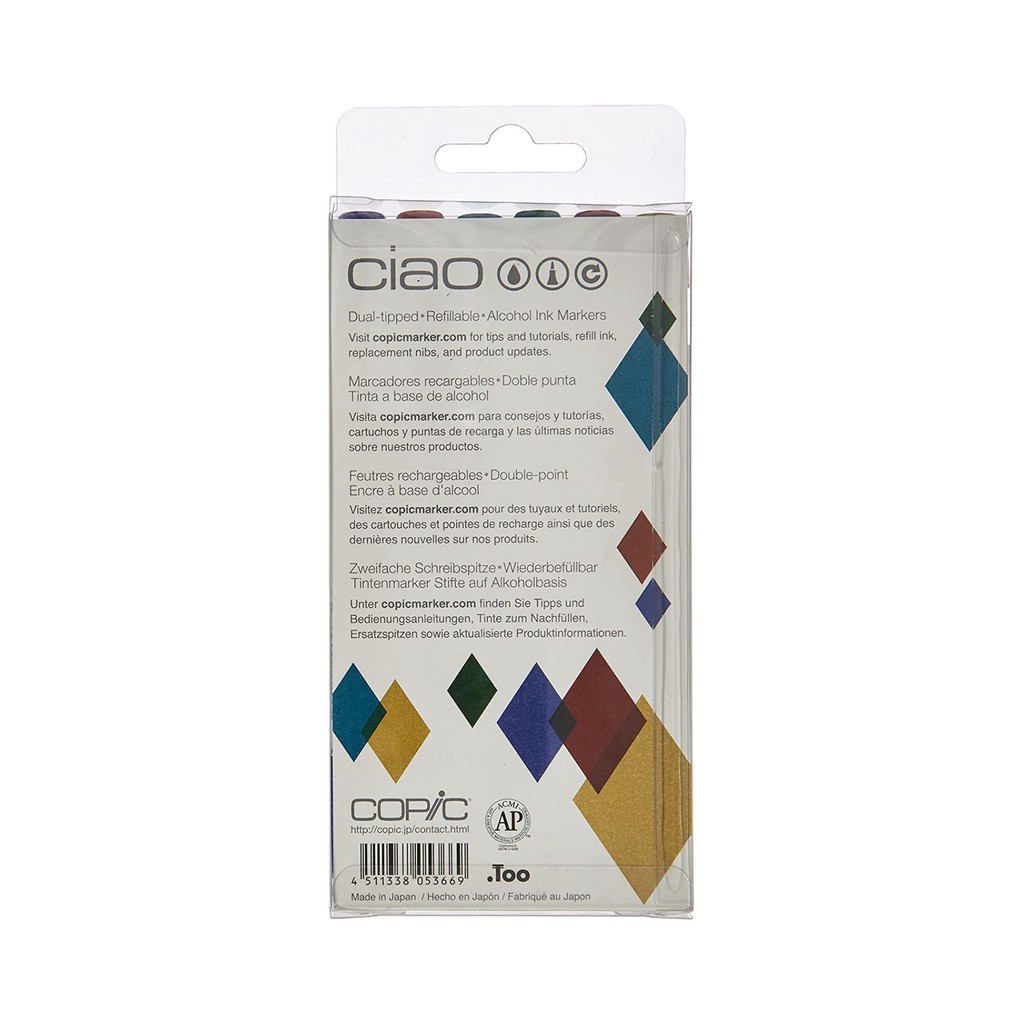 Copic Ciao Marker 6 Color Jewel Set CCM/6JL