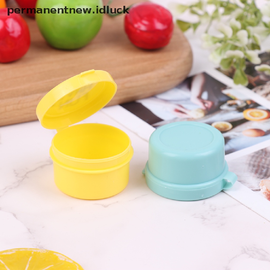[luckypermanentnew] Botol Remas Bumbu Mini Salad Dressing Kecap Squeeze Jar Container Kotak Makan Portable Plastik [ID]