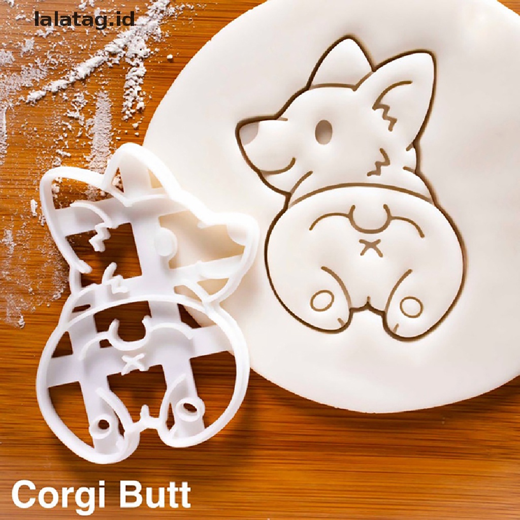 [lalatag] Cetakan Cookie Cutter Corgi Dog Shaped Biskuit Alat Kue Stempel Cookie Hewan Lucu [ID]