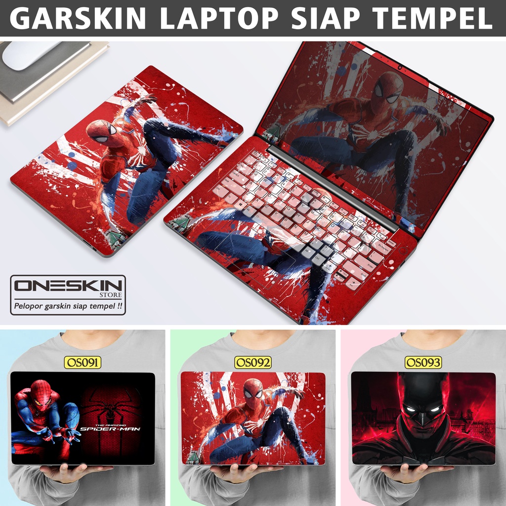 Garskin Sticker Laptop Protector Macbook Full Body Bottom Bezel Palmrest Skin Spiderman