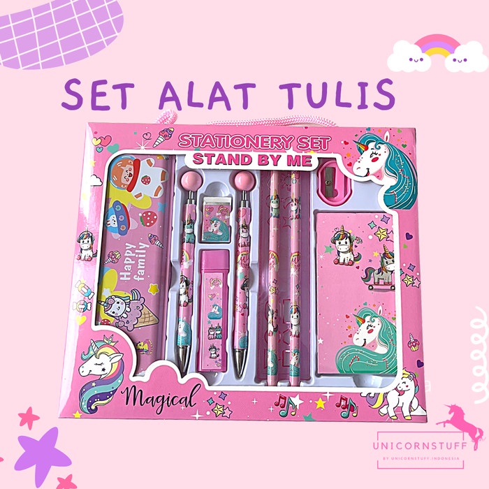 10in1 Paket Alat Tulis Set Stationary Tempat Pensil Perempuan Kado Frozen