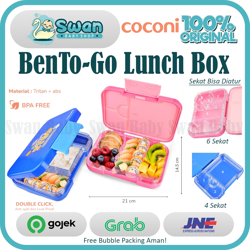 Coconi BenTo-Go Yummy Lunch Box / Bento Box Kotak Makan Anak