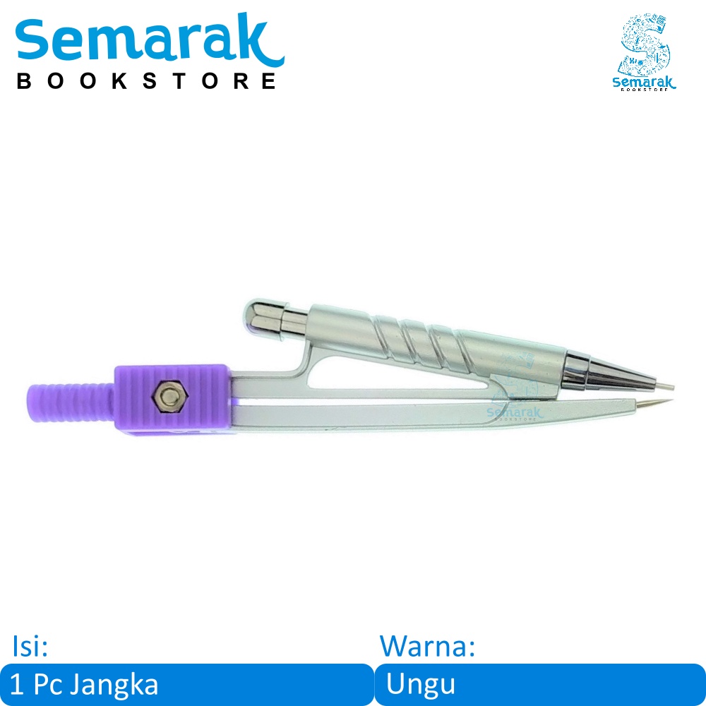 

Joyko Math Set - 75 Jangka - Ungu
