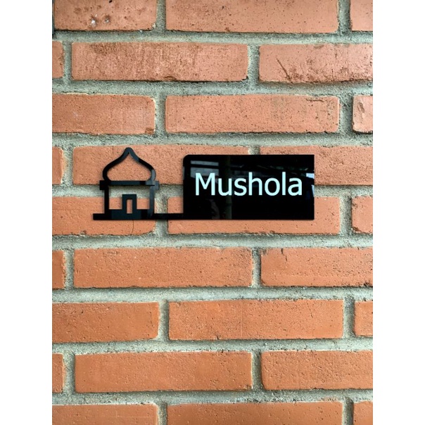 sign board akrilik mushola / signage mushola