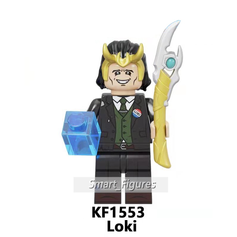 Loki Minifigures River Cruise God of Trickery Time Variance Kewenangan Marvel Tesseract Mainan Hadiah Angka Mini KF6141