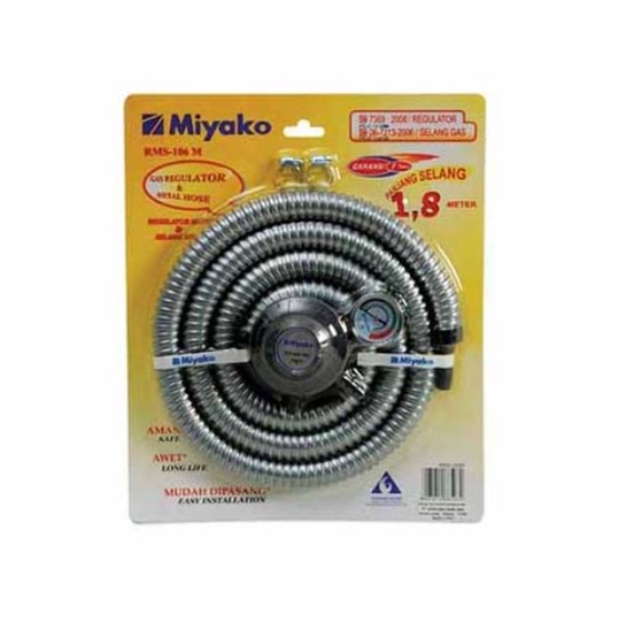 MIYAKO SELANG GAS + REGULATOR RMS-106 M/ RMS 106M (GARANSI RESMI)