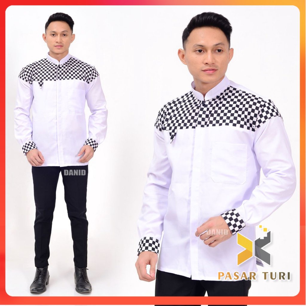 baju koko pria panjang kurta lengan pendek original tajol koko pasar turi