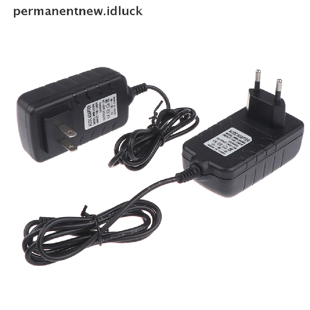 [luckypermanentnew] 1pc 24V 2A Adaptor Power Supply Untuk Lampu LED UV Pengering Kuku Nail Art Tools [ID]