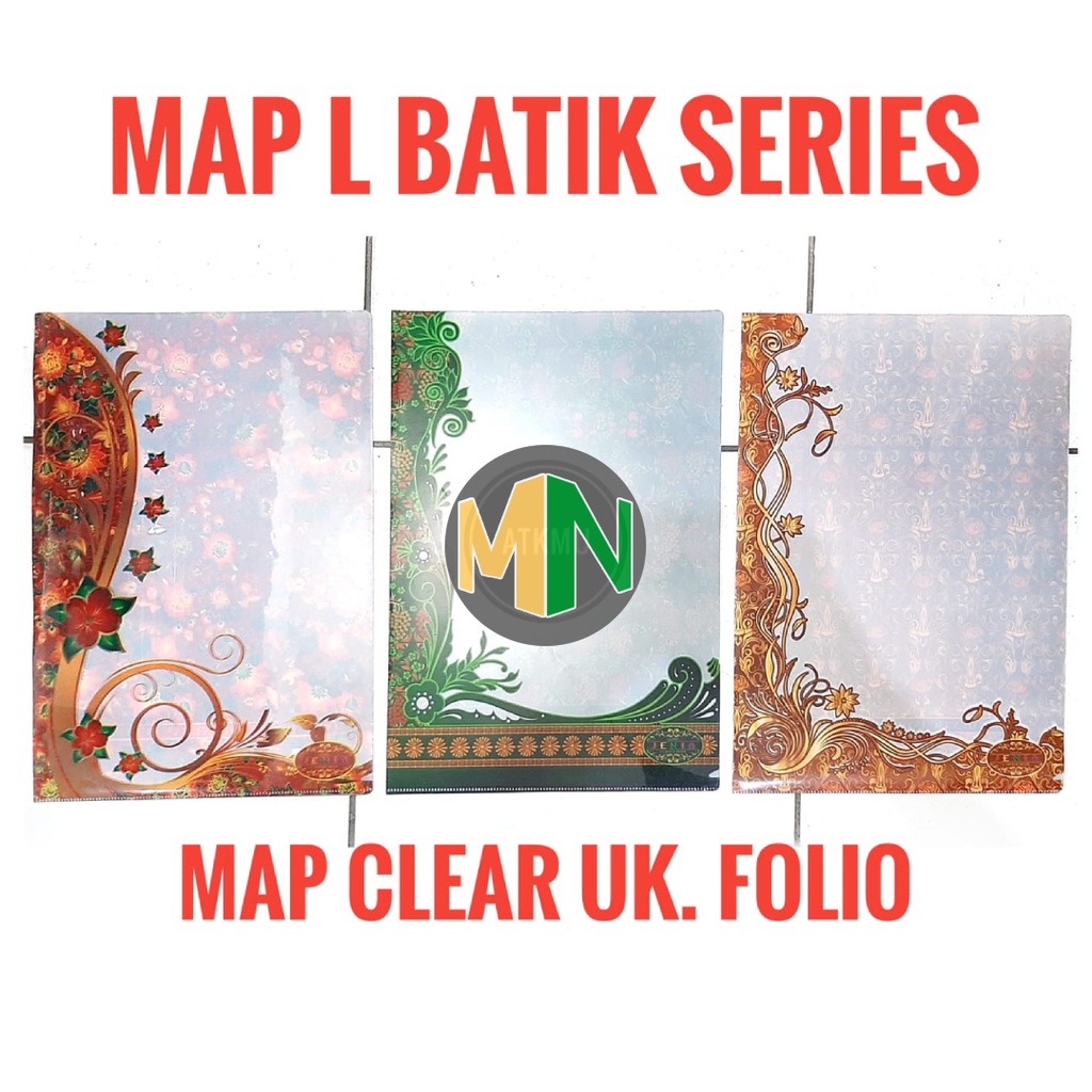 Jual Map L Batik Jenia Clear Map Folio Map Plastik Untuk Selembaran Buka Atas Samping