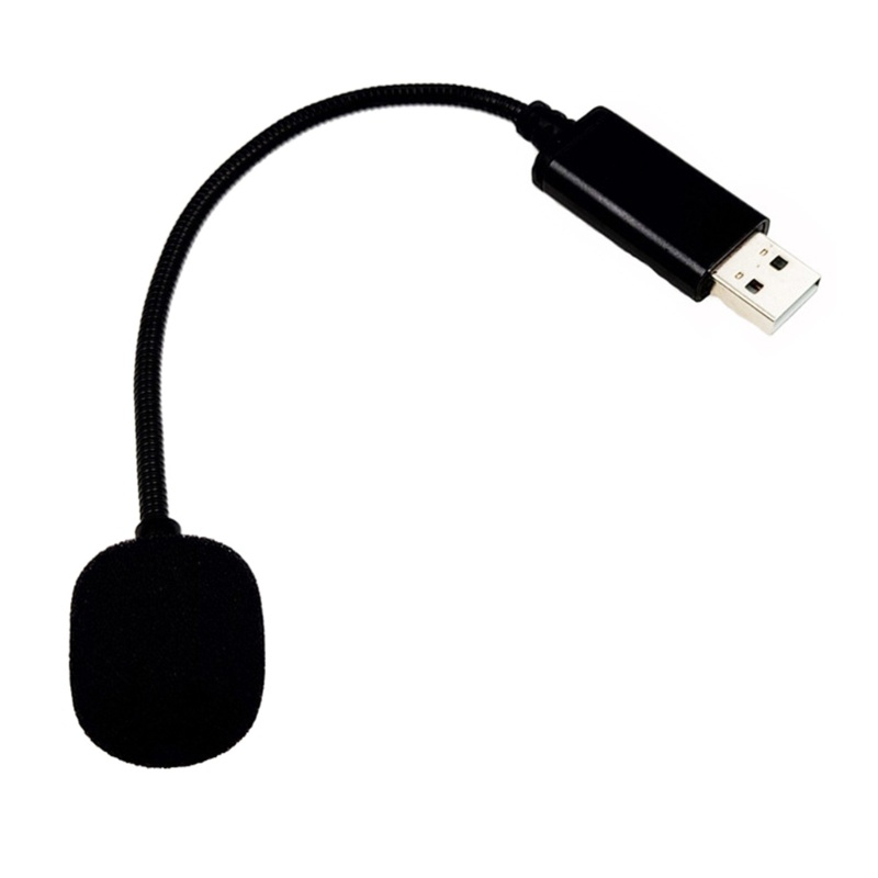 Zzz Mikrofon Mini USB2.0 Portable Adjustable MIC Adapter Untuk Laptop/Notebook