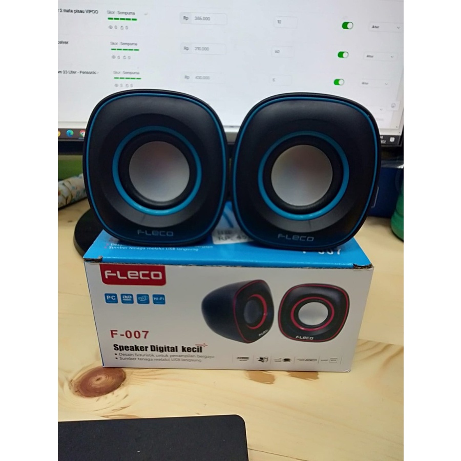 COD SPEAKER KOMPUTER/LAPTOP/HP/USB FLECO F-007 SPEAKER DIGITAL KECIL FLECO F-007 / SPEAKER KOMPUTER TERMURAH FLECO F-007