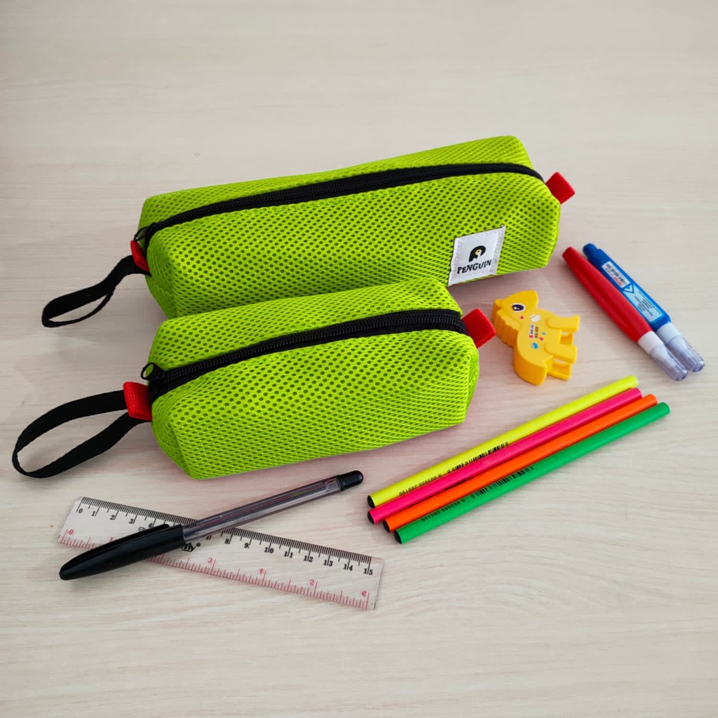 1 Set Tas Tempat Pensil Pencil Case Kotak Alat Tulis Atk Sekolah Kuliah Kerja