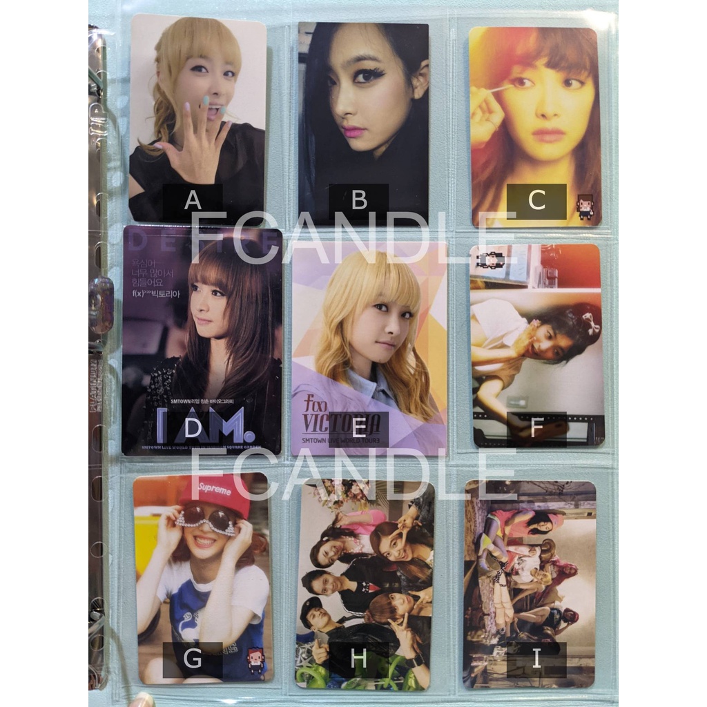 CLEARANCE f(x) Photocard Victoria Amber Luna Sulli Pink Tape Red Light Electric Shock