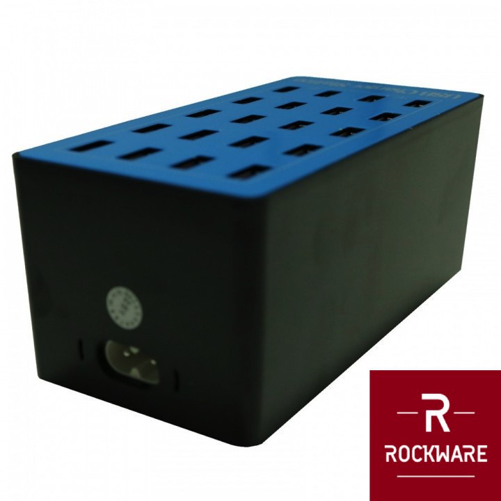 ROCKWARE A5 Plus - USB Wall Smart Charging Station 20 Port 100W 20A