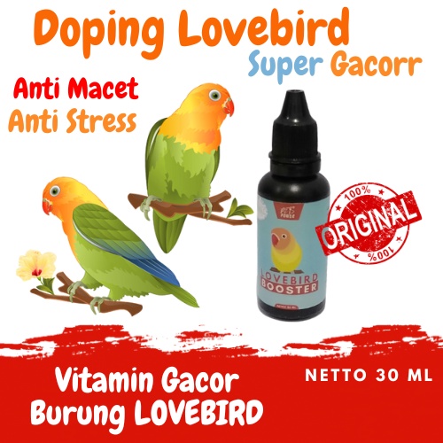 Vitamin Lovebird Konslet 30ml / Doping Burung Lovebird / Doping Lovebird 30ml / Vitamin Hewan Peliha