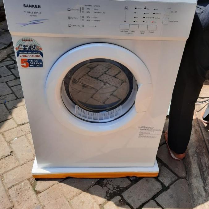 Dryer Pakaian Sanken 9kg Konversi Gas