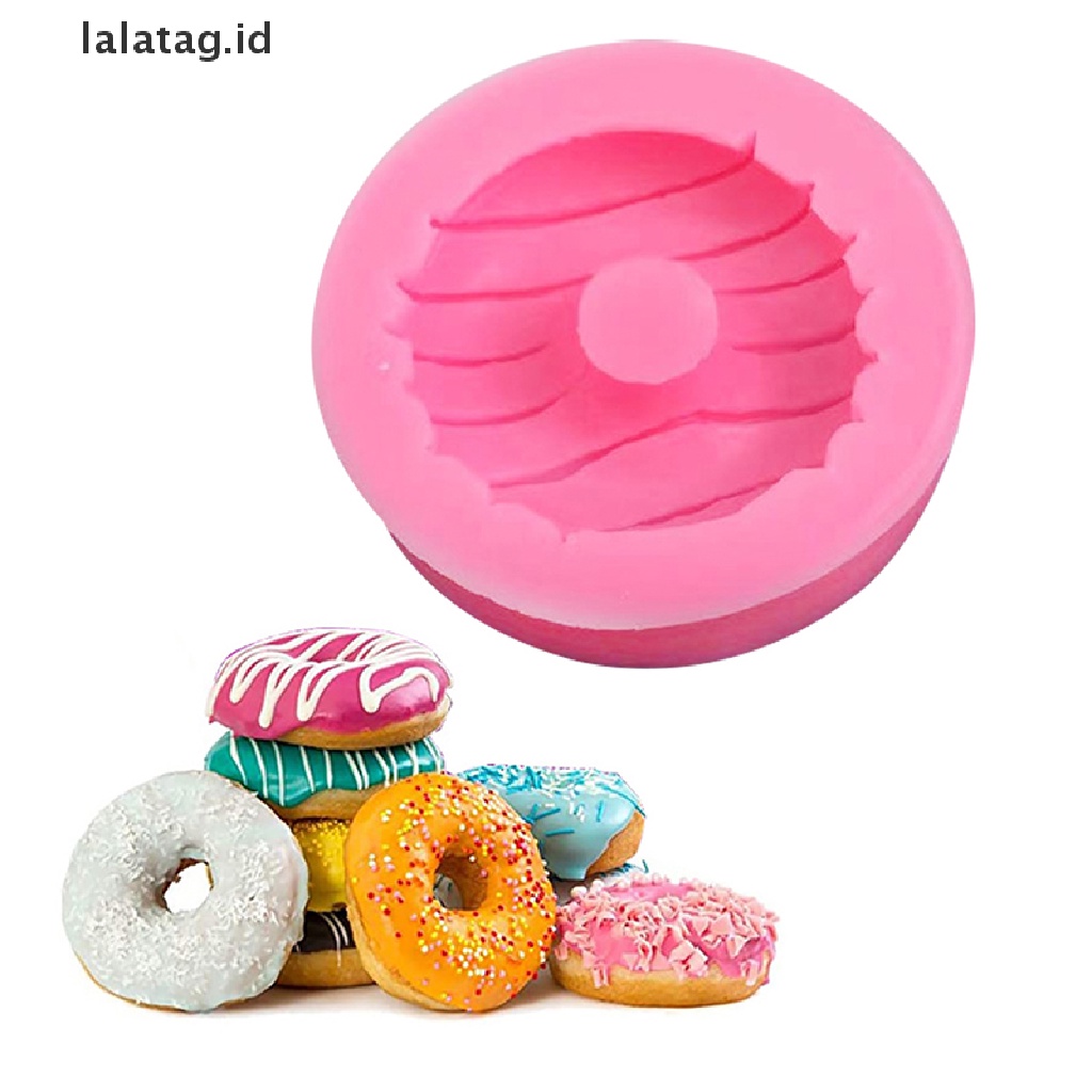 [lalatag] Donut Kue Decorag Tools Fondant Silicone Mold Cetakan Kue Permen Coklat [ID]