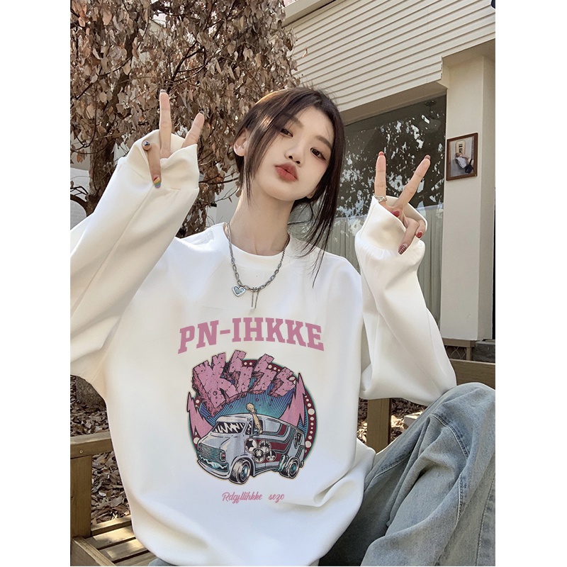 Sweater Oversize Car Unisex Sweater Oversize Korean Style/atasan kaos import wanita