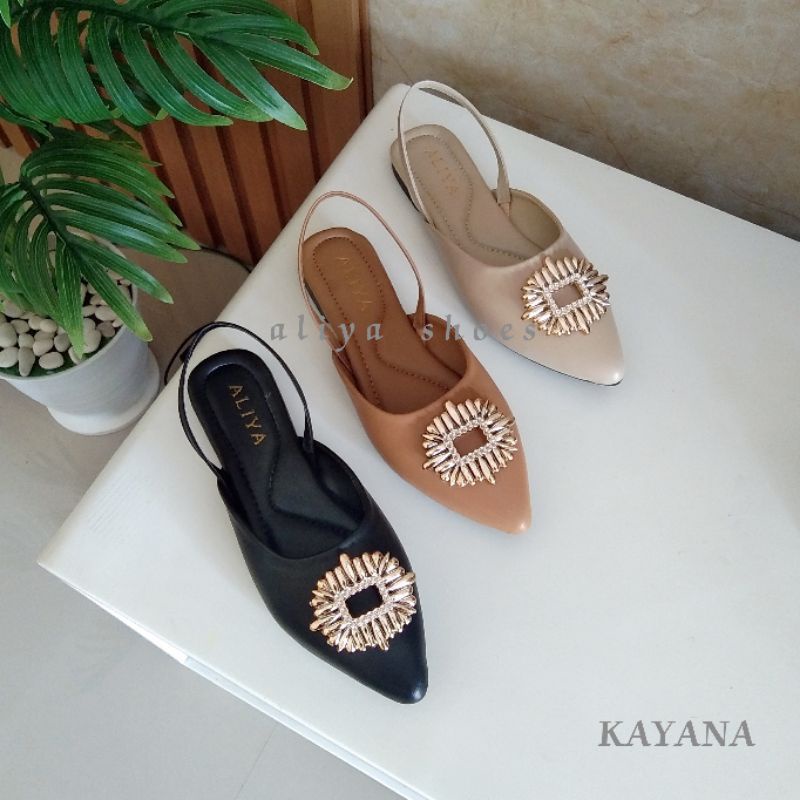 Aliyashoes Flat Mules Kayana