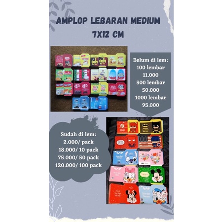 

Amplop lebaran Medium Murah